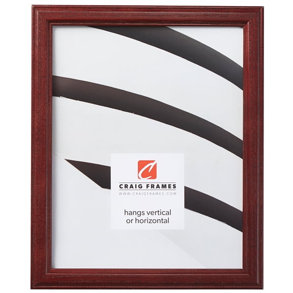 Craig Frames Wiltshire 236, 4x6 inch Picture Frame, Simple Red Hardwood