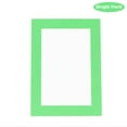 thumbnail image 2 of Bright Green Acid Free 12x16 Picture Frame Mats with White Core Bevel Cut for 11x14 Pictures - Fits, 2 of 3