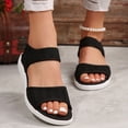 thumbnail image 4 of Willtoo 2026 Orthopedic Sandals for Women Non Slip Slip on Arch Support Flat Wedge Sandals Lightweight Walking Shoes 2026 Vacation Beach 2026 Orthopedic Shoes, 4 of 6