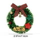 thumbnail image 2 of Mini guirnalda magnética navideña | Decoración festiva para el refrigerador con campanas y estrellas | Pack de 2 coronas de plástico para decorar el hogar y la oficina en Navidad, 2 of 6