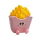 thumbnail image 3 of Lámpara de noche de silicona para guardería, lámpara de mesa portátil con forma de papas fritas y control táctil Rosa, 3 of 9