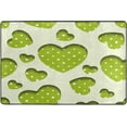 thumbnail image 4 of Dreamtimes Green Polka Dot Hearts Non-Slip Area Rug 72"x48", Sweet Valentines Day Soft Non Slip Washable Floor Mats for Indoor Front Porch,Living Room, Bedroom,Kitchen, 4 of 5