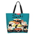 thumbnail image 1 of Disketp I Love Sushi Bolsa Tote Estampada para Mujer, Bolso de Hombro y de Mano para Compras y Viajes, 1 of 8