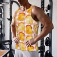 thumbnail image 5 of Lsque Tasty Toasts Pattern Mens Tank Tops Muscle Athletic Quick Dry Sleeveless Workout Fitness T Shirts Beach Tank Top, Loose-fit Sleeveless Shirt for Men-3X-Large, 5 of 7