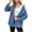 Light Blue, variant on Girls Jean Jacket Womens Plus Denim Stretch Denim Jacket, Women's Oversized Mid Long Denim Jacket Jean Biker Coat S-99 Light Blue XL