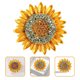 thumbnail image 5 of Broche de girasol con diamantes de imitación y flor de cristal, broche para suéter, regalo de joyería para mujeres y niñas., 5 of 7