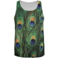 thumbnail image 1 of Peacock Feathers All Over Adult Tank Top - X-Large, 1 of 2
