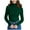 31#Dark Green, variant on Women's Turtleneck Sweater Long Sleeve Ribbed Knit Slim Fitted, Fall Basic Casual Warm Pullover Top Black ONE SIZE