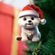 thumbnail image 4 of Colgante de mochila para coche con forma de perro pequeño de Navidad Fiudx adornos acrílicos para el hogar, 4 of 6