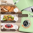 thumbnail image 3 of 7QT Stand Mixer Aluminum Die Casting,650W 11 Speed Tilt-Head Kitchen Electric Stand Mixer, Household Food Mixer with Stainless Steel Bowl, Dough Hook, Whisk and Beater,Food Mixer for Baking, Cake, 3 of 10