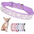 thumbnail image 1 of Collar de perro con diamantes de imitación para perros pequeños y medianos, con diamantes brillantes y cristales brillantes, bonita joya para cachorros, para XS, razas pequeñas y medianas, perros,, 1 of 6