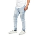 thumbnail image 6 of Victorious Men's Slim Fit Biker Denim Jogger Jeans JG873 - Light Indigo - 4XL, 6 of 6