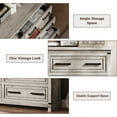 thumbnail image 6 of Dresser for Bedroom, Modern TV Cabinet for 55 inch TV with 6 Drawer, Closet Organizer & Clothes Storage, Easy Pull Handles for Kitchen, Dining Room, Living Room Hallway, 6 of 9