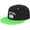 Green, variant on Flag of Argentina Snapback Hat Adjustable Washable Adult Flat Brim Hip Hop Hat White