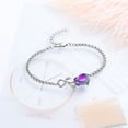 thumbnail image 4 of Rose Flower Urn Bracelet for Ashes for Women Stainless Steel Cremation Keepsake Adjustable Link Bangle Memorial Gift for Human Loved Ones, 4 of 6