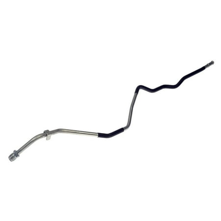 KarParts360 For Honda Passport 2000 2001 2002 Transmission Oil Cooler Return Line | Natural Housing | Metal | Male Threads End 1 | Quick Disconnect End 2 | Replacement For 8-97234-064-0