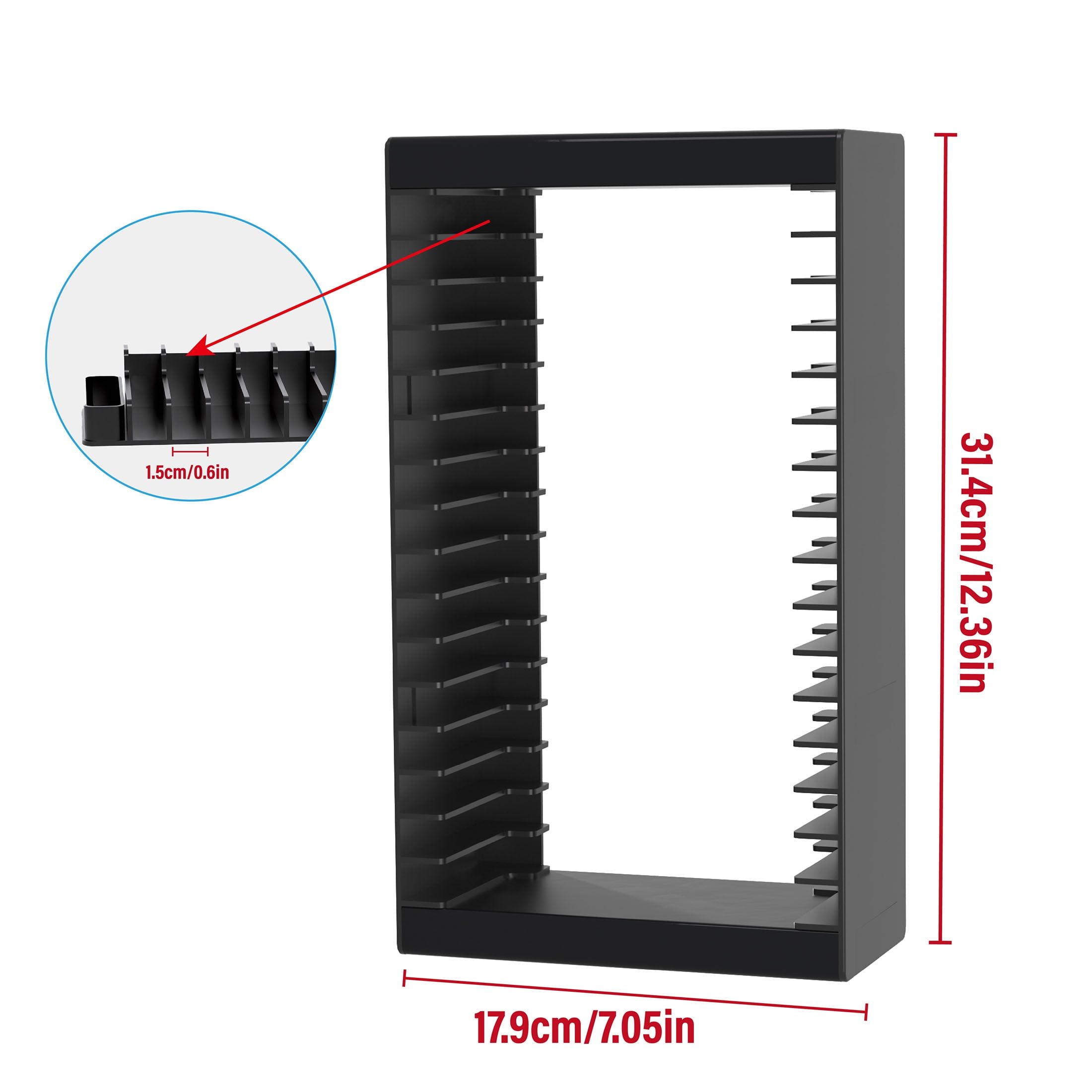 Game Storage Tower Holder, Universal Wall Mount Game Organizers Storage for Nintendo Switch 2/ PS5/4/ XboxOne/Series, 2Pack