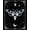 Black White, Pattern 15, variant on ODIKA 8'x10' Washable Area Rug Death Academia Moth Gothic Galaxy Phase Mystical Symmetry Witchy for King Size Bedroom Under Bed, Master Suite, Non-Shedding, Easy Care