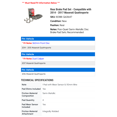 thumbnail image 2 of Rear Brake Pad Set - Compatible with 2014 - 2017 Maserati Quattroporte 2015 2016, 2 of 2