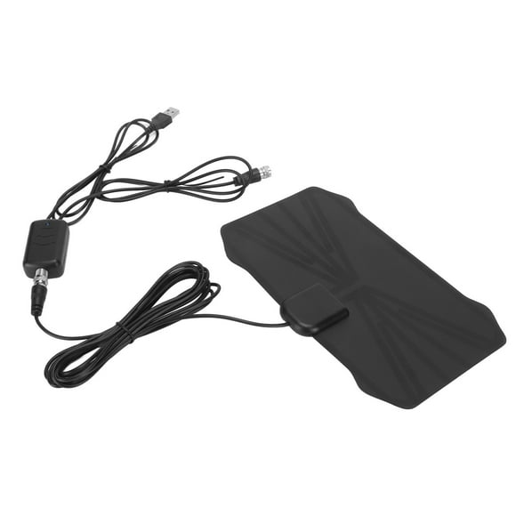 Digital TV Antenna, Amplified HDTV Digital Antenna 300 Miles Range Black High Sensitivity 360 Degree Reception For All Old Smart HDTVs