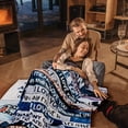 thumbnail image 2 of Anniversary Father's Day Birthday Gifts for Husband Boyfriend Dad, You are My Life Wedding Christmas Blankets Gifts to My Man, Fleece Blankets Soft Bedding Sofa, 2 of 5