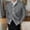 Gray, variant on AOOCHASLIY Fall Clothes Mens Lapel Elastic Slim Knitted Sweater Cardigan