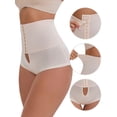 thumbnail image 3 of DARING DIVA Women's High-Waisted Shaper Knickers Tummy Control Half-Hip Shorts 3XL White, 3 of 5