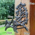 thumbnail image 5 of Garden Hose Butler, Heavy Duty Cast Iron, Retro Rough Surface, Unique Classic Rubber Sleeve, Functional Garden Decor, Easy To Install On Patios Villas Gardens, Space-saving Wall Mounted Design, 5 of 5