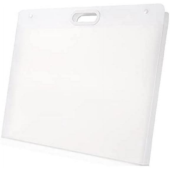 Plastic Art Portfolio, Large Art Portfolio with Handles,Waterproof Portfolio Folder for Artwork, Arts Storage Case for Drawing Sketch Photography Poster