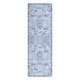 thumbnail image 1 of Garvee 2'x6' Hallway Runner Rug Vintage Floral Print Kitchen Runner Rug Soft Anti-Slip Indoor Bedroom Rug Runner for Laundry, Blue, 1 of 7