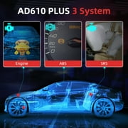 ANCEL AD610P Bi-Directional OBD2 Scanner Code Reader SRS ABS Bleed SAS SRS Diagnostic Tools