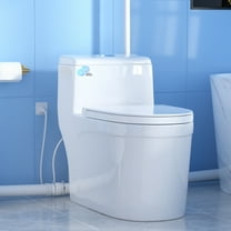 SUPERFLO One-Piece Macerating Toilet System, 600W Upflush Toilet for Basement with 3 Water Inlets