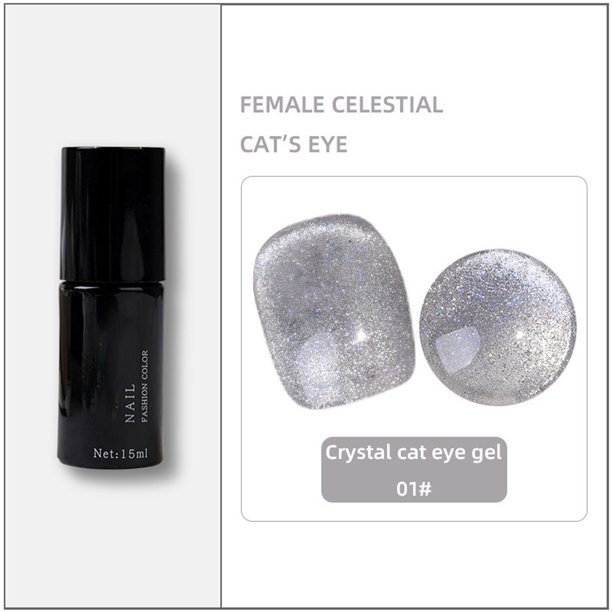 Girl Crystal Eye Gel Nail Polish - Shimmering Nail Art Gel With Long - Lasting 15ml