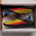 thumbnail image 3 of LGBT Pride Progress Flag Shoes for Men Women Running Shoes Lightweight Walking Sneakers Mesh Athletic Sport Shoes Black Size 4, 3 of 5