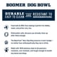 thumbnail image 2 of Cuenco para perros YETI Boomer 4 de acero inoxidable, 32 oz/946 ml, Rescue Red, 2 of 7