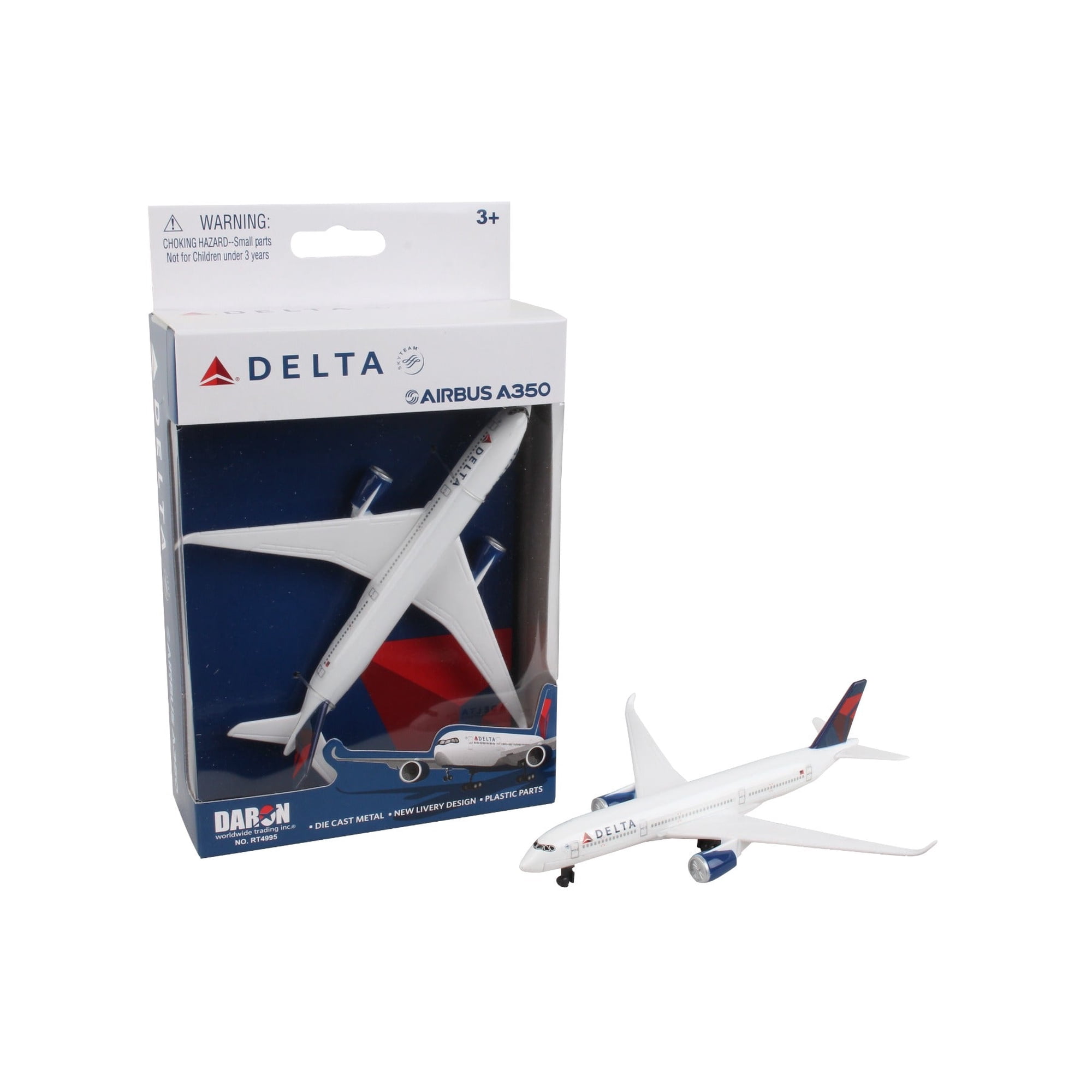 Delta Air Lines Airbus A350 Airliner Toy Airplane Diecast with Plastic Parts