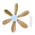 thumbnail image 3 of Ventilador de techo con luz regulable de 20 pulgadas con control remoto. Se enrosca en E27. Ideal para armarios, cocinas, dormitorios y patios., 3 of 9