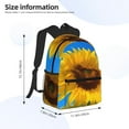 thumbnail image 3 of Fotbe Blue Sky Sunflower Lightweight Casual Laptop Backpack for Men and Women, Daily use Waterproof backpack, Backpack for College, 3 of 7