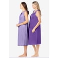 thumbnail image 3 of Only Necessities Plus Size 2-Pack Sleeveless Nightgown, 3 of 6