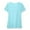 Sky Blue, variant on Womens Summer Tshirts Round Neck White Sports Quick Drying Breathable Solid Color Short Sleeve Shirts Blouses M