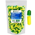 thumbnail image 1 of XPRS Nutra Size 0 Empty Capsules - 1,000 Count Colored Empty Gelatin Capsules - Capsules Express Empty Pill Capsules - DIY Supplement Capsule - Color Gel Caps Pills (Green and Yellow), 1 of 7