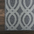 thumbnail image 5 of Nourison Calabas Indoor/Outdoor Modern Trellis Slate/Light Blue 7'10" x 10'6" Area Rug, (8' x 11'), 5 of 10