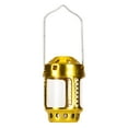 thumbnail image 3 of yeacher Elegant Dual-Pack Outdoor Tea Light Lanterns in Gold (Candles Not Included), 3 of 6
