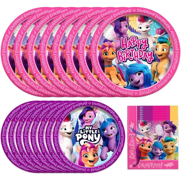 My Little Pony Party Tableware Starter Set for 24 Guests