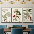 thumbnail image 2 of Leaves & Berries I - Framed Premium Gallery Wrapped Canvas L Frame 3 Piece Set - Ready to Hang, 2 of 9