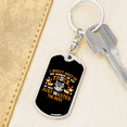 thumbnail image 6 of Just Wastes The Rest Swivel Trucker Keychain Dog Tag Stainless Steel or 18k Gold, 6 of 10