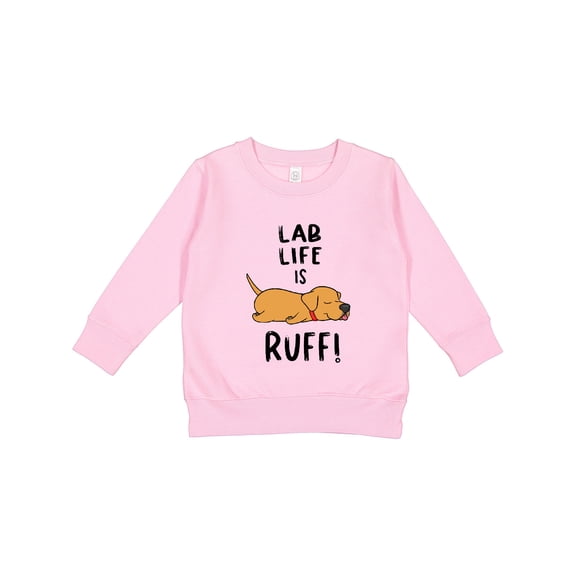 Inktastic Lab Life is Ruff Yellow Lab Toddler Sweatshirt