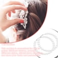 thumbnail image 4 of Aretes Colgantes Qarigey círculo Exagerado de perlas artificiales tipo 9, 4 of 6