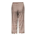 thumbnail image 4 of YDLCAFD Womens Solid Color Pocket Straight Tube Loose Stretch Pants Color Contrast Pants, 4 of 5