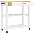 thumbnail image 2 of vidaXL Kitchen Trolley MONZA 84x40x90 cm Solid Wood Pine, 2 of 5